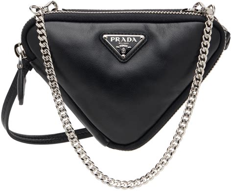 prada black triangle bag